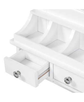 Floating Makeup Vanity with Mirror & Storage