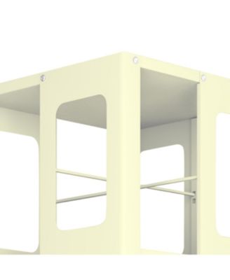 Rotating Steel Bookshelf - Yellow