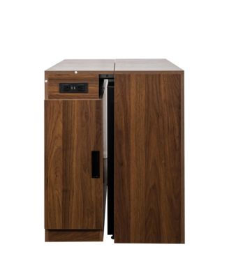  Extendable Dining Table with Outlet & Storage