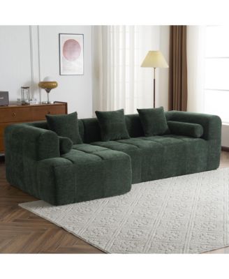  101" Sectional Sofa Modular Couch Deep Seating & Pockets