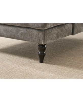 Streamdale Modern Grey Chaise Lounge Sofa Recliner