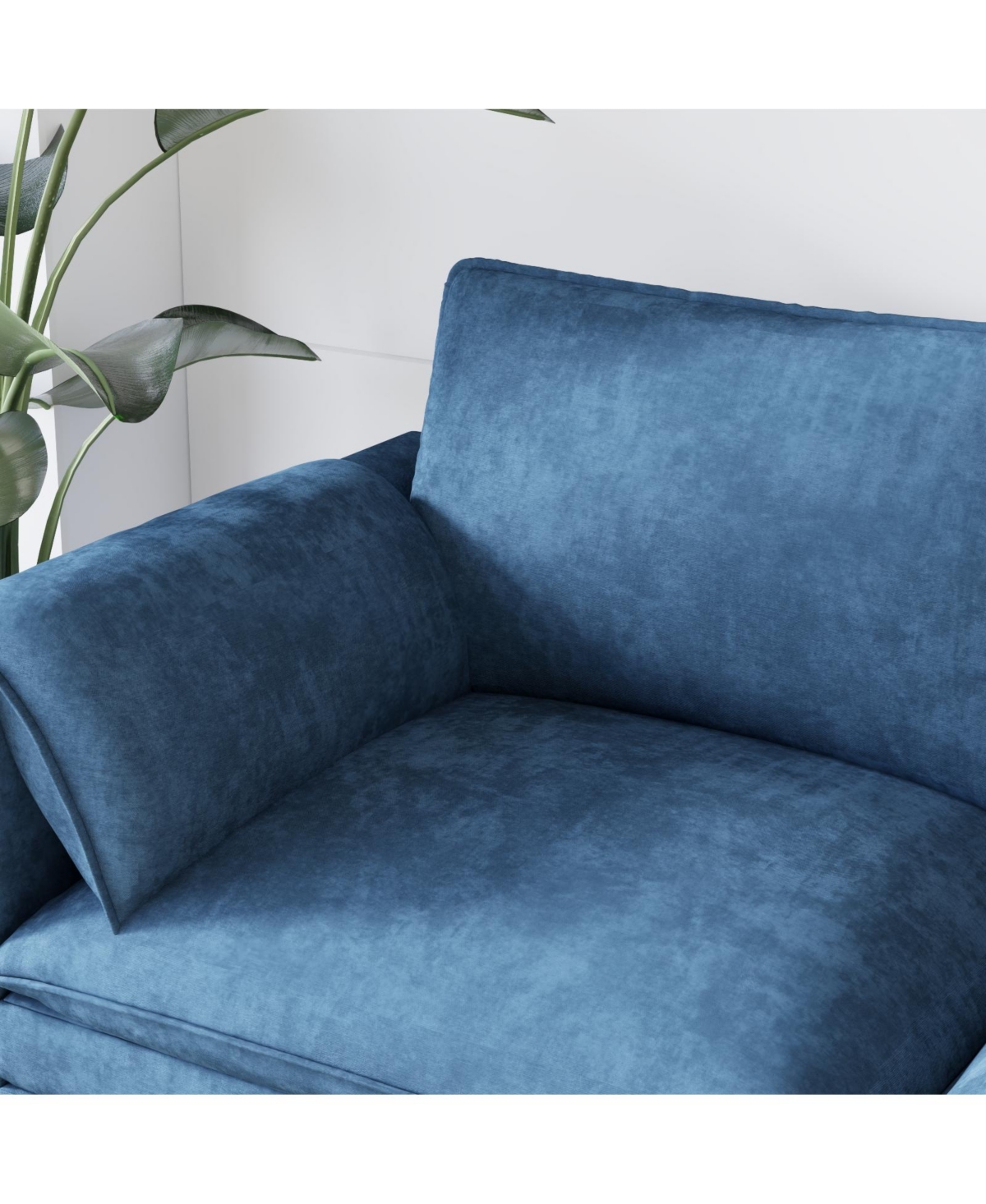 Streamdale Furniture 141.5" U-Shaped Sofa Couch with Ottoman & Pockets