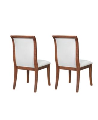 Streamdale Walnut Upholstered Dining Chairs (Set of 2)