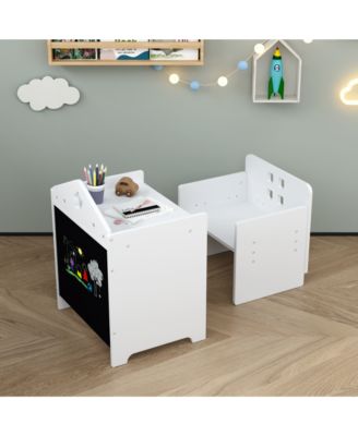 Kids Montessori Table & Chair Set, Adjustable Height