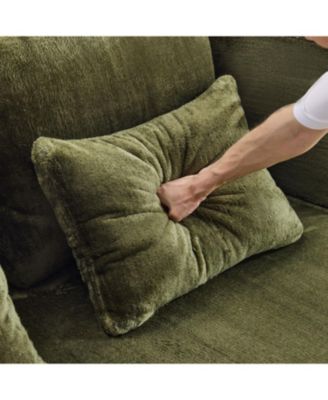 Streamdale Queen Chenille Foldable Sofa Bed - Convertible Futon Couch