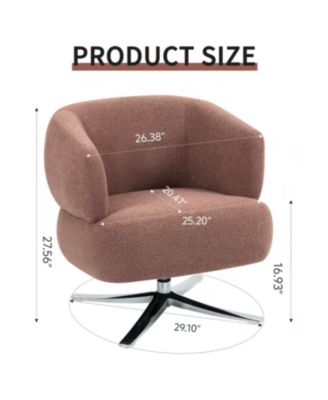 Red Swivel Cuddle Chair - Balcony, Study, Living Room