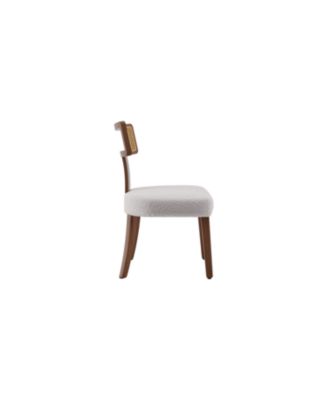 Mid Century Rattan Dining Chairs (Set of 2)