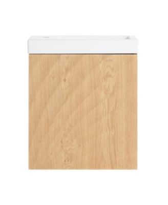 18.5" Wall-Mount Vanity, Resin Sink, Soft Close