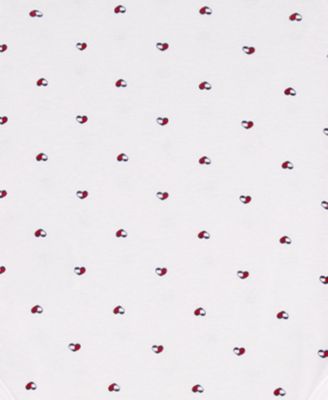 Baby Girls' Flag Heart Print Bodysuits and Leggings, 3-Piece Set