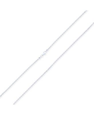 Classic Fine Thin 2.5MM Strong Rolo Link Cable Chain Necklace  Men .925 Sterling Silver