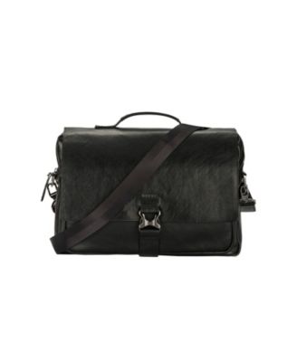 Full Grain Leather Messenger Bag for Men Laptop Briefcase