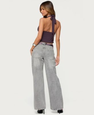 Women's Prima Twisted Split Front Halter Top