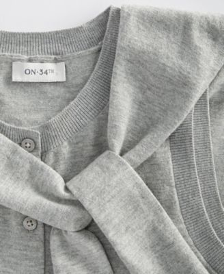 Women's Tie-Neck Sleeveless Sweater