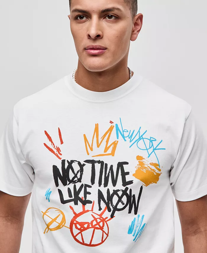 Men's Cotton No Time Like Now Graphic T-Shirt - thumbnail 4