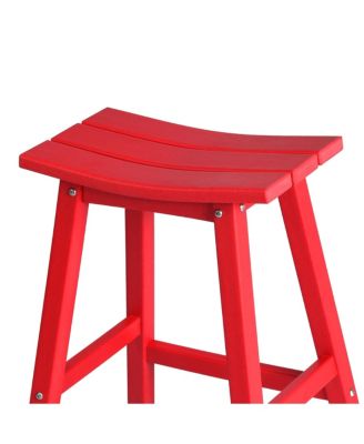 Outdoor Patio Adirondack Counter Height Stool Chair