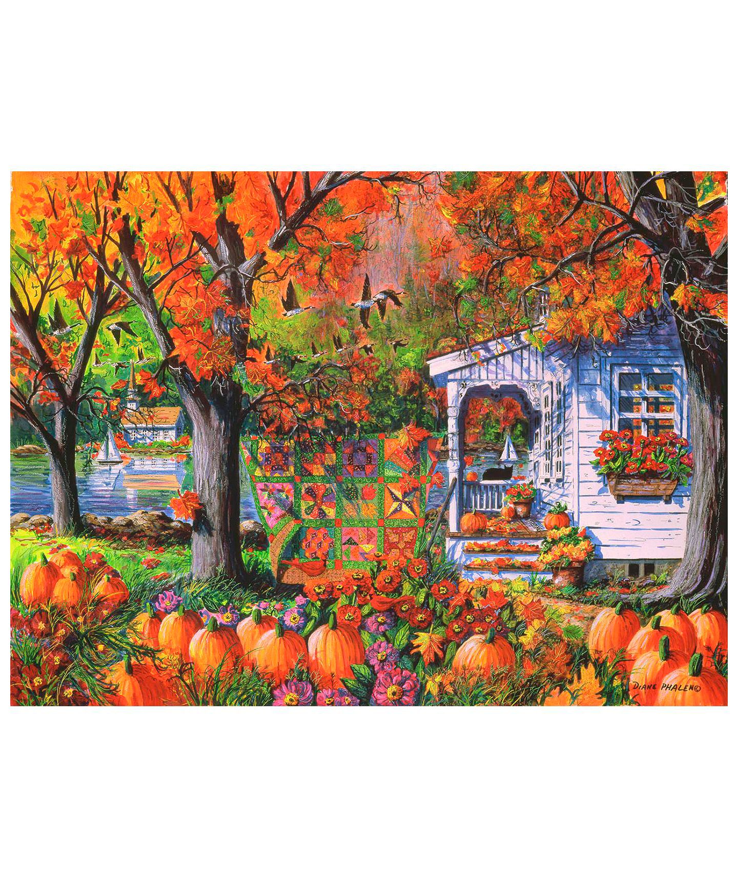 Детский пазл SunsOut Halloween Autumn Patchwork 1000 Piece Jigsaw Puzzle, Ages 15+ — фото 5