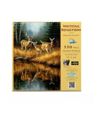 Whitetail Reflections 550 piece Jigsaw Puzzle for Adults