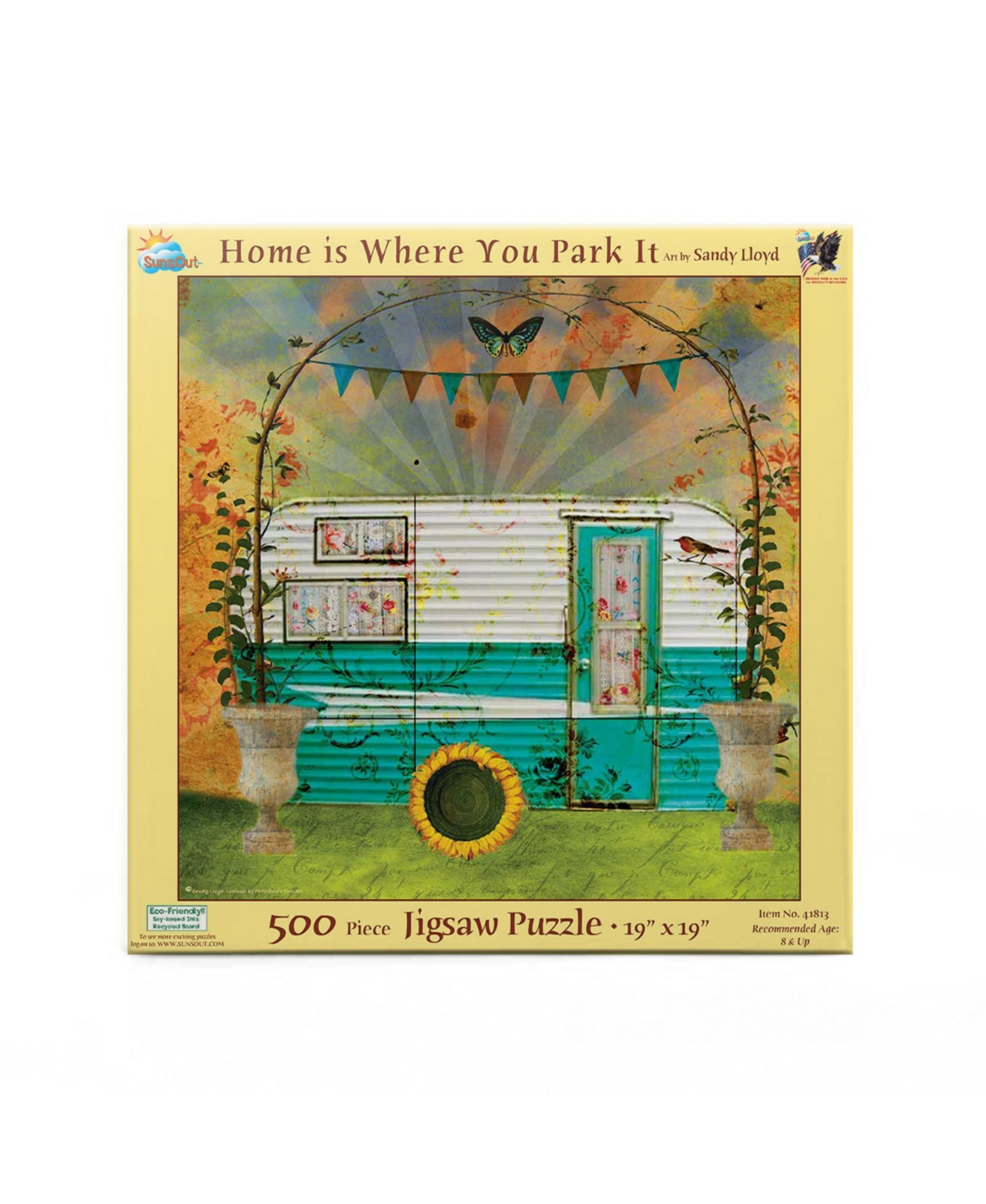 SunsOut Home is Where you Park it 500 piece Jigsaw Puzzle for Adults