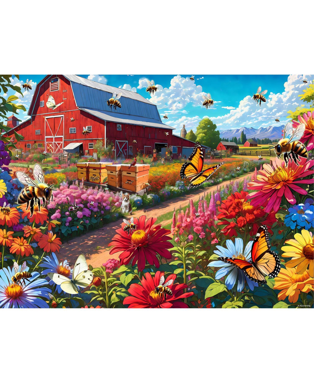 SunsOut Honey Bee Farm 1000 piece Jigsaw Puzzle for Adults