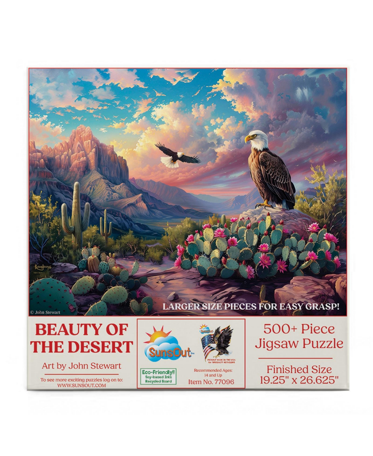 SunsOut Beauty of the Desert 500 piece Jigsaw Puzzle for Adults Large Pieces