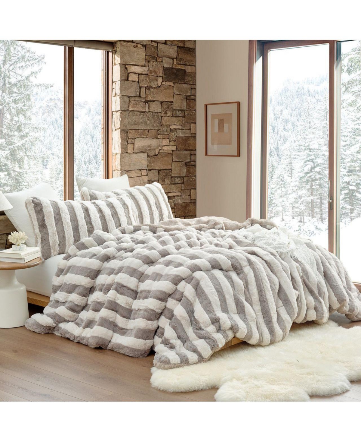 Chunkiest Chunky Bunny Freezin Waters - Coma Inducer Oversized Comforter Set Lush Brown