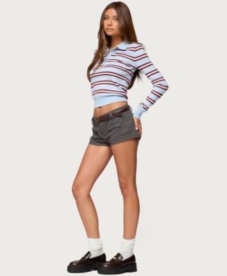 Women's Brayden Striped Polo Sweater