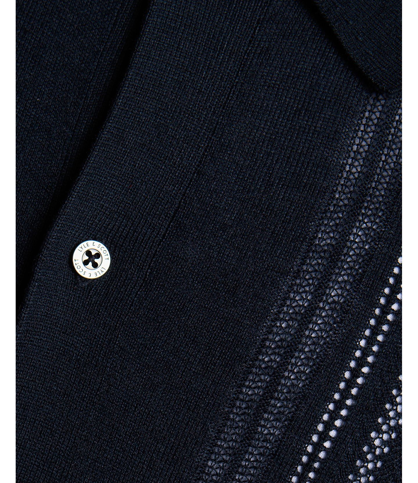 Мужская рубашка Lyle & Scott Long Sleeve Cable Knitted, цвет: Карбоновый — фото 3