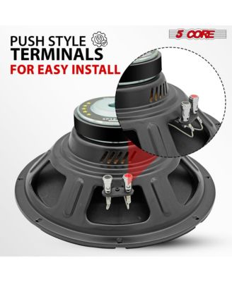 12 Inch Speaker Pair 200W PA DJ Loudspeaker 8 Ohm Replacement Driver w 30 Oz Magnet - SP 12120 8OHMS 2PCS