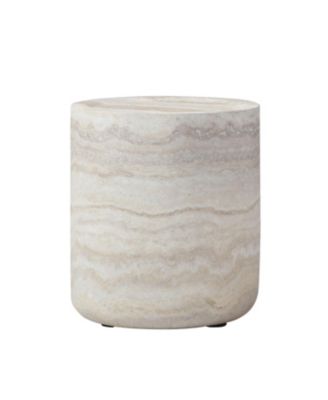 15.74 inch Faux MARS marble Pattern Coffee Tables for Living Room Round Tea table for Living Room, No Need Assembly