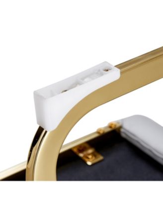 Modern Gray PU Leather Dining Chairs (Set of 2)