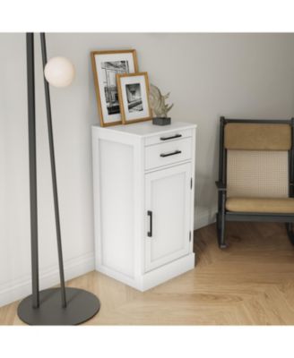  Modular Wine Bar Hutch Cabinet (White