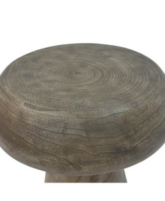 MGO Mushroom Side Table Wood-like texture
