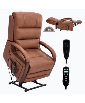 Power Leatheraire Lift Recliner w/ Heat & Massage