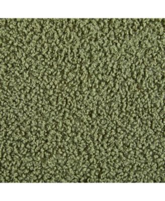  Green Boucle Storage Ottoman with Flip-Top Lid