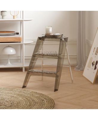 Streamdale Folding Ladder Stool - Brown, Multi-Functional, Anti-Slip