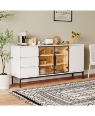 Buffet Cabinet with Storage White