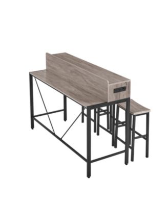 59" Bar Table Set with Power LED & 3 Stools