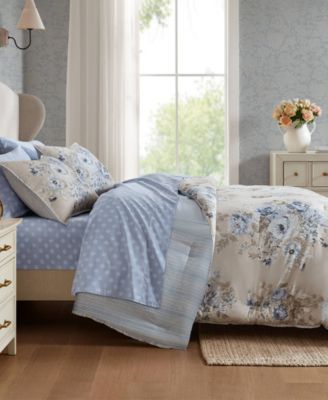 Heather Vintage Floral 5-Pc. Comforter Set, Twin XL