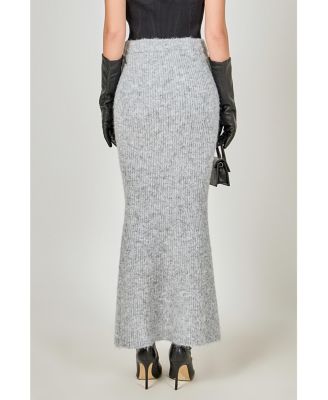 Women's Fuzzy Mermaid Maxi Skirt