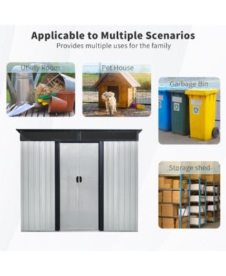 8' x 6' Outdoor Metal Storage Shed