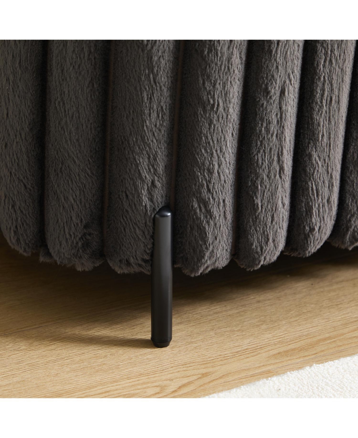 Streamdale Furniture Faux Fur Flip Top Storage Bench