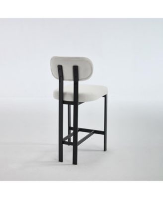 Upholstered Counter Height Bar Stools - Set of 2