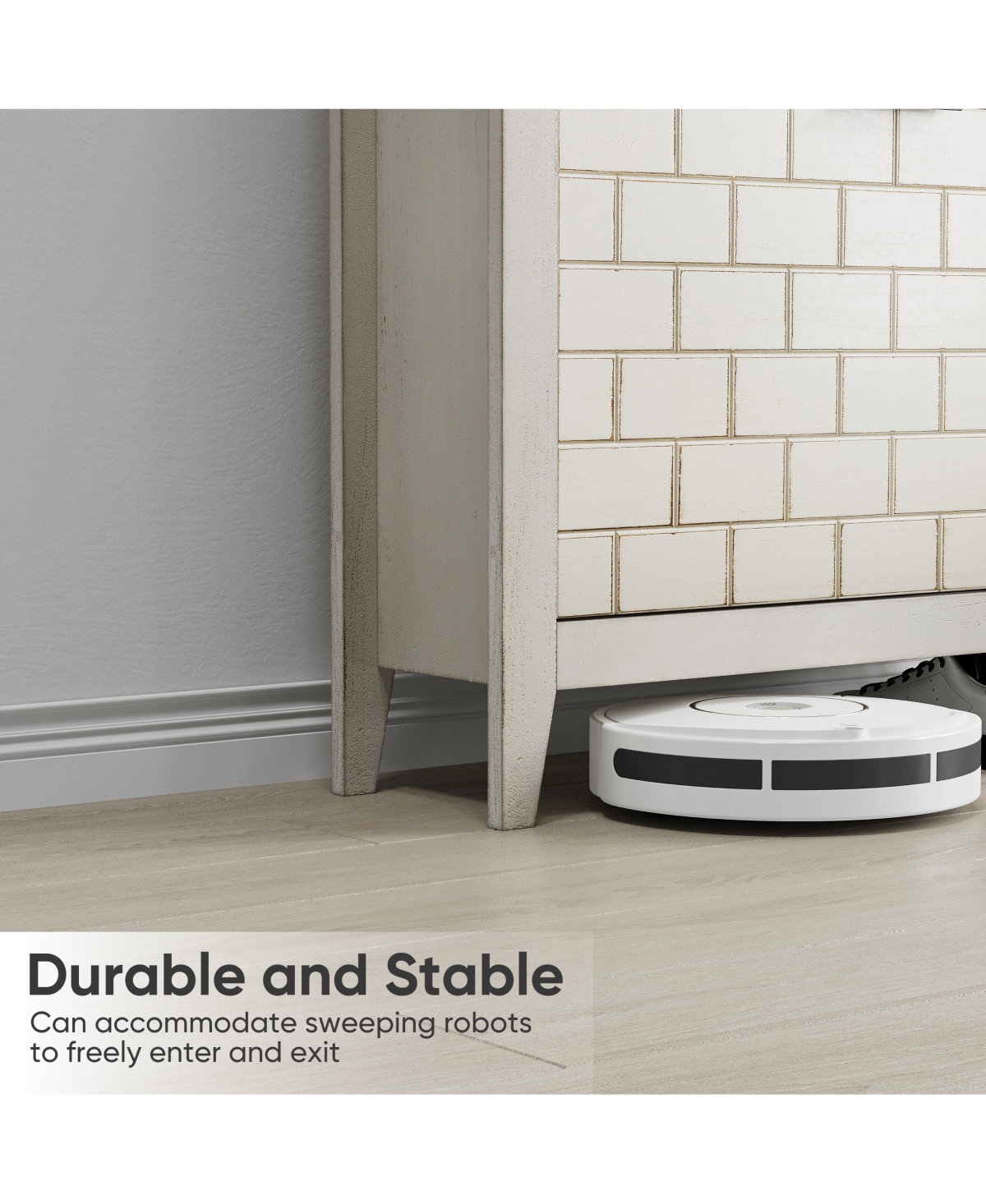 Streamdale Retro White Shoe Cabinet - Mid-Century Style