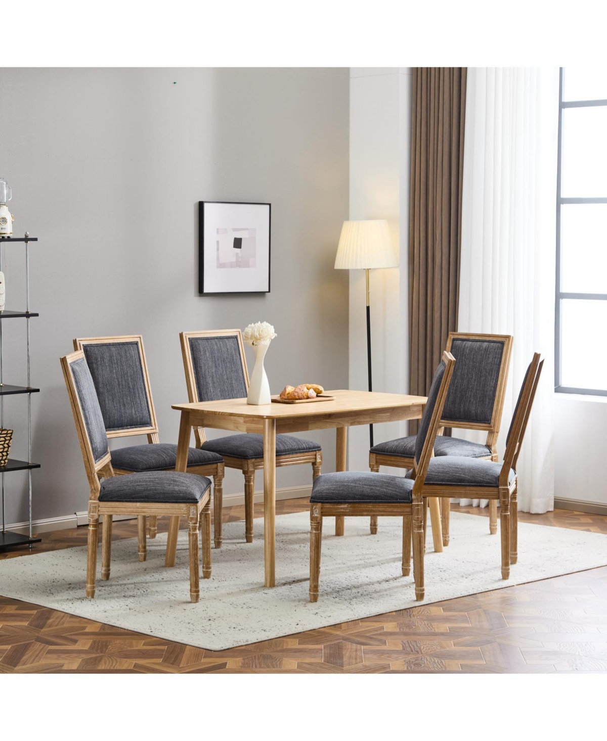 Streamdale Furniture French Country Cane Back Dining Chairs Set