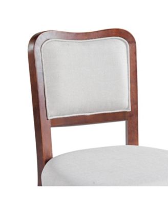 Walnut Upholstered Dining Chairs (Set of 2)