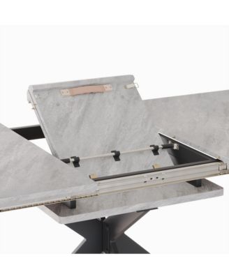  Extendable Dining Table Set with Upholstered Chairs