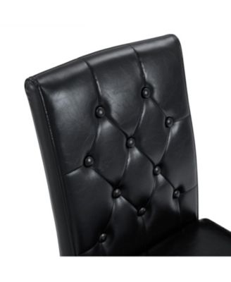 PU Dining Chairs, Legs (4-Pack)