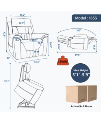 Power Lift Recliner w/ Massage & Heat