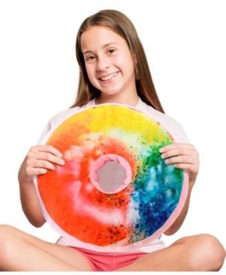 Reversible Photoreal Donut Decorative Pillow, 16" Round