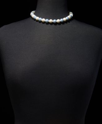Imitation Pearl Collar Necklace, 16" + 2" extender